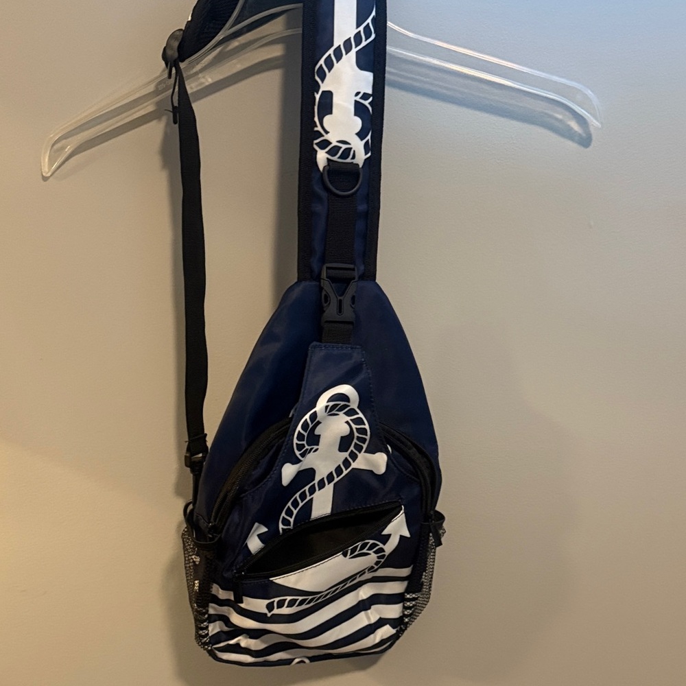 Nautical Blue Sling Bag